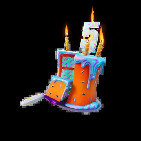 Fuzzfetti Cake Fortnite Back Bling Skin Tracker