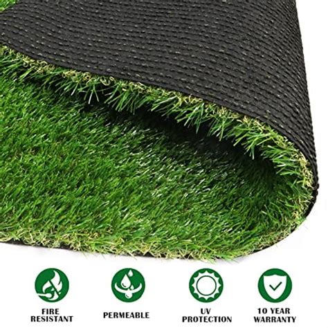 ZGR Artificial Garden Grass 6 Ft X 12 Ft Premium Lawn Turf Realistic