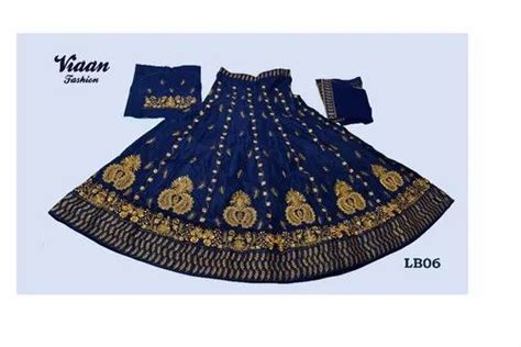 Festive Wear Semi Stitched Nevy Blue Net Silk Lehenga Choli Dry Clean At Rs 3499 In Nagpur