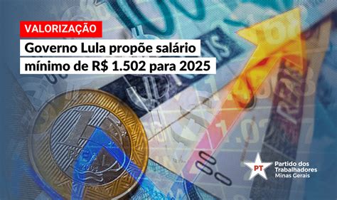 Governo propõe salário mínimo de R 1 502 em 2025 Blog de Olho na