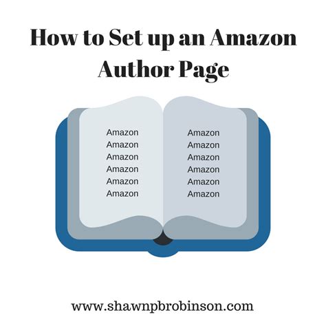 How To Set Up An Amazon Author Page Shawn P B Robinson