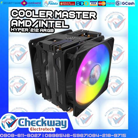 Cooler Master Hyper Led Turbo Argb Cpu Fan Compatible With