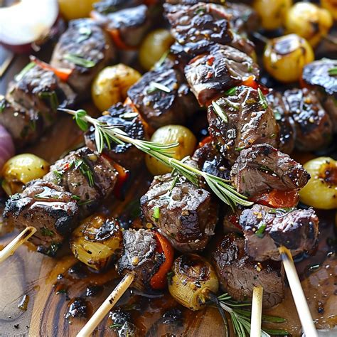 Grilling Rosemary Garlic Steak Kebabs A Step By Step Guide