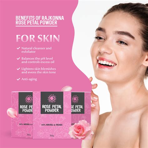 Rajkonna Rose Petal Powder 100 Natural And Organic Arfaana