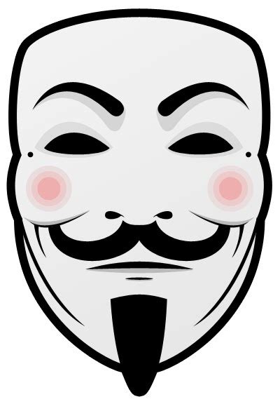 V For Vendetta Mask Vector At Vectorified Collection Of V For