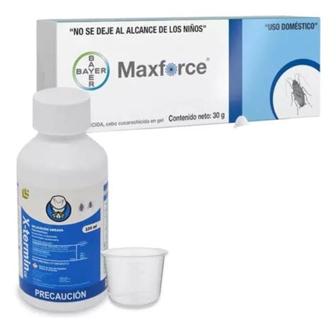 Kit Mata Cucarachas Bayer Maxforce Y Biothrine Fácil De Usar Envío gratis