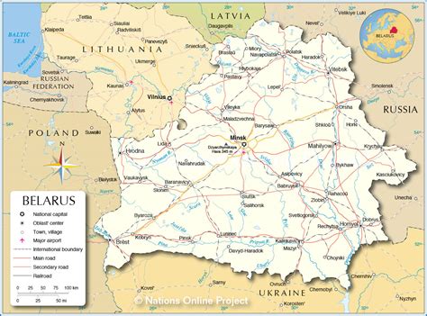 Political Map Of Belarus Nations Online Project