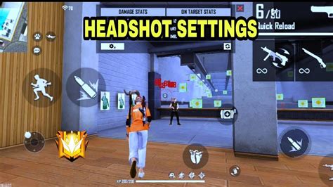 Free Fire Auto Headshot Settings Secret Headshot Settings One