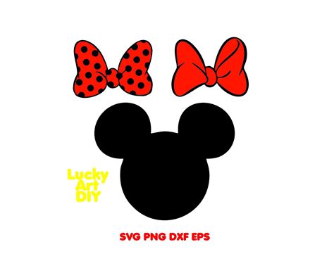 Minnie Mouse Cut File Minnie Mouse Svg Minnie Mouse Head Svg Minnie