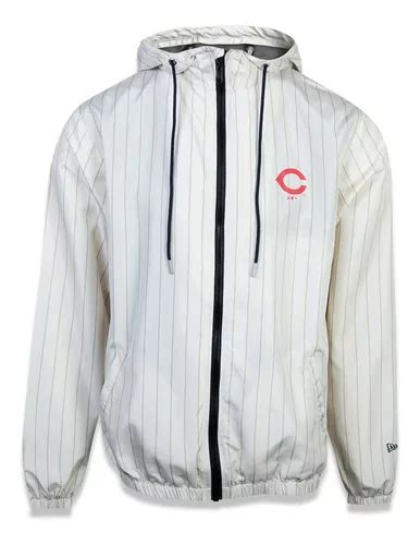 Jaqueta Windbreaker Cleveland Indians Mlb Off White New Era