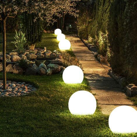 Decorazione Da Giardino A LED Luci Solari Segnapasso Design A Sfera