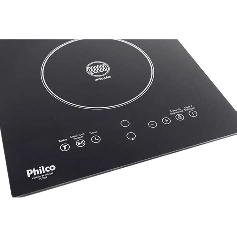 Cooktop De Indução Philco 2 Bocas 9 Potências Preto Pct02p 220 Volts