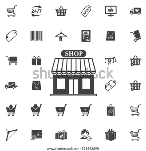 Store Vector Icon Shop Icons Universal Stock Vector Royalty Free