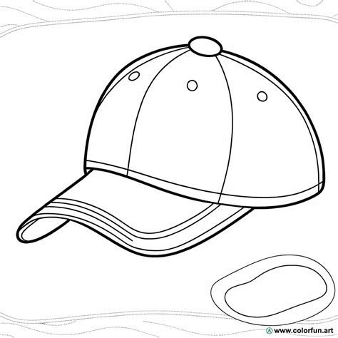 Disegno Da Colorare Di Una Visiera Da Baseball Scarica O Stampa