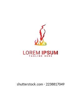 Red Hot Chili Logo Designs Concept Stock Vector Royalty Free Shutterstock