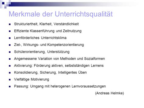 Qualit T Von Schule Und Unterricht Ppt Video Online Herunterladen