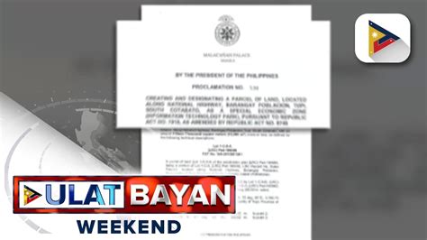 Pbbm Ipinag Utos Na Itatag Bilang Special Economic Zone Ang It Park Sa