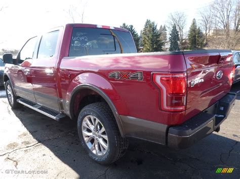 2016 Ruby Red Ford F150 Lariat Supercrew 4x4 110003740 Photo 3