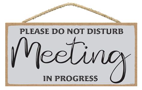 Meeting In Progress Door Signs Printable Office Door Signs Off