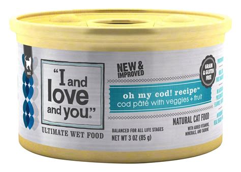 I And Love And You Naked Essentials Canned Wet Cat Food Grain Free Cod Chicken Ounce