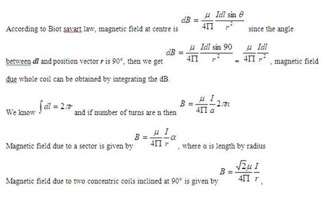 Dmr S Physics Notes Magnetic Field At The Centre Of The Circular Coil Carrying Current