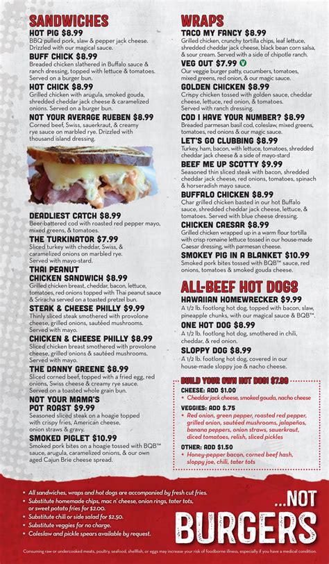 Burgers 2 Beer menu in Concord Township, Ohio, USA