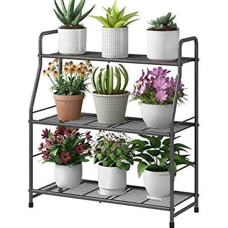 Amazon Unho Tier Metal Plant Stand Potted Flower Planter