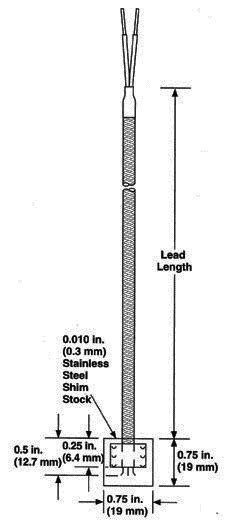 Watlow Ss Shim Thermocouple West Coast Plastics