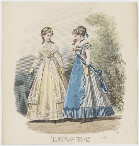 NPG D48035 Summer Day And Home Evening Dresses 1869 Portrait