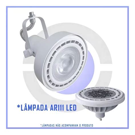 Spot P Perfilado Trilho Gu P Lampada Ar Led Unid Mercadolivre