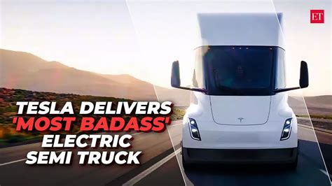 Tesla Chief Elon Musk Delivers Most Badass Electric Semi Truck