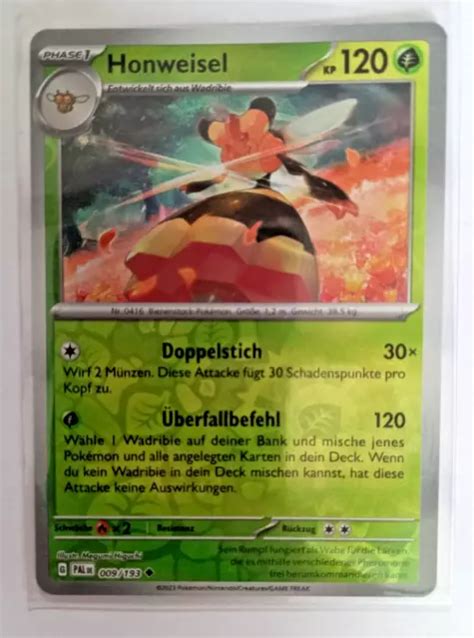 POKÉMON KARTE HONWEISEL 009 193 Reverse HOLO Entwicklungen in Paldea