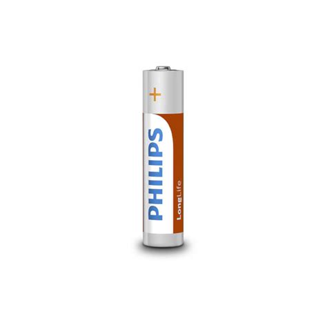 Batteries Philips Zinc Chloride Longlife R03 Aaa 4pcs Blister Patareid Photopoint