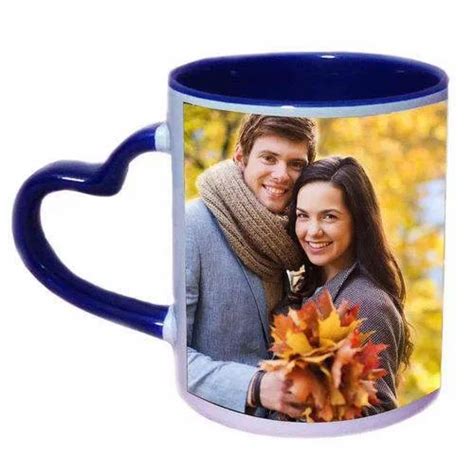 Pnx Mix Colour Available Heart Handle Sublimation Mug Size Dimension