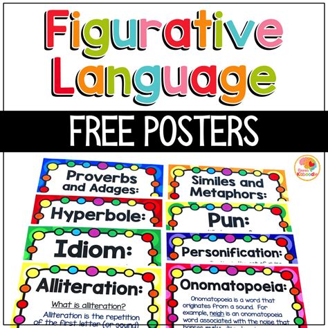 Figurative Language Poster For Kids