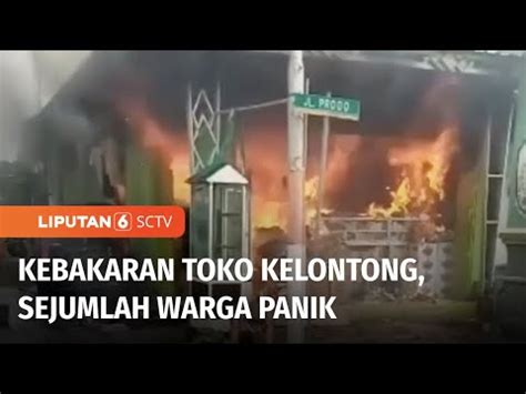 Kebakaran Di Toko Kelontong Di Jalan Progo Banyuwangi Warga Panik