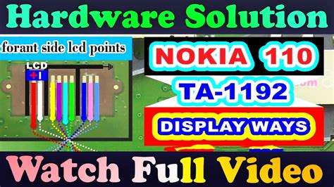 Nokia Ta Lcd All Supply Line With Display Light Jumper Ways