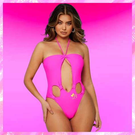 Cut Out Halter One Piece Swimsuit