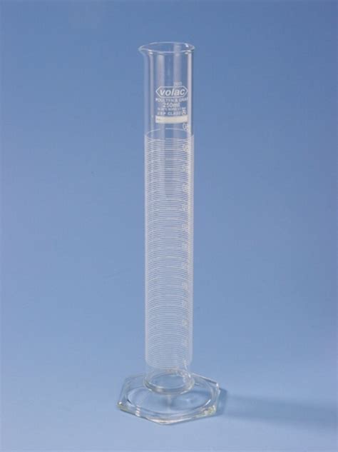 Poulten Graf™ Volac™ Class A Borosilicate Glass Graduated Cylinders With Individual Serial