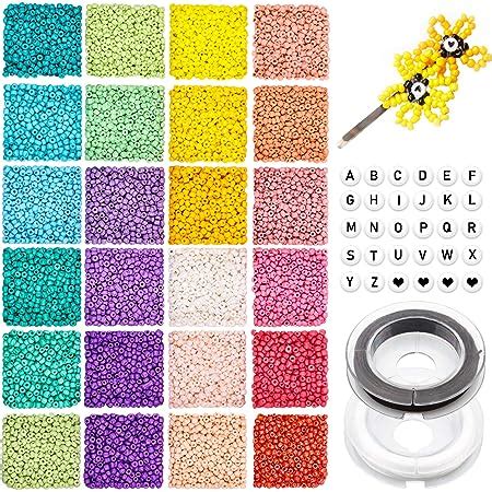 Pcs Mm Bead Craft Kit Set Glass Seed Beads Small Craft Beads