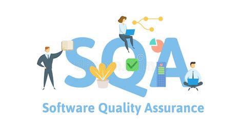 QA Quality Assurance Concept With Keywords People And Icons Flat