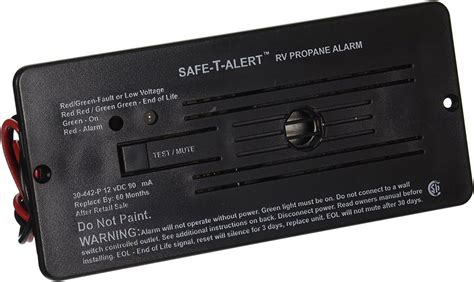 Safe T Alert 30 442 P Bl Rv Trailer Classic Lp Gas Alarm Flush Mount Black