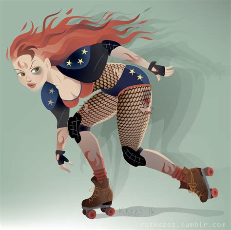 Roller Derby Girls Art