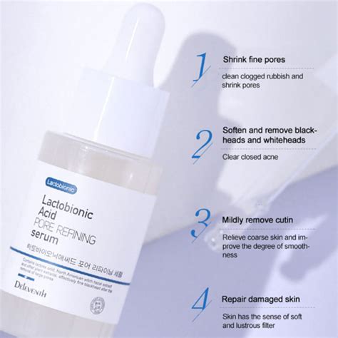 Lactobionic Acid Pore Shrink F A C E Skin Serum Hyaluronic Acid