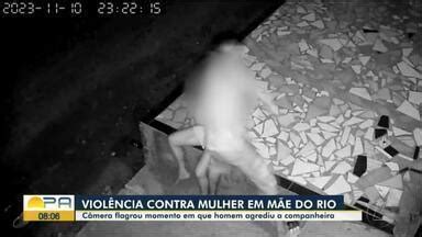 Bom Dia Pará Câmera flagra momento em que homem agride companheira em