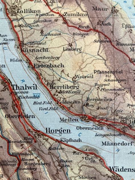 Landkarten Alt Schweiz Z Rcher Oberland Kt Zh Kaufen