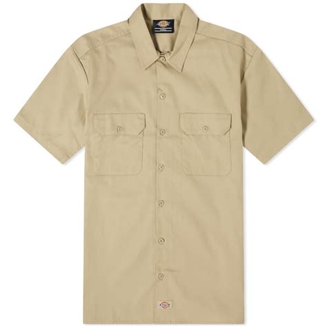 Dickies Short Sleeve Work Shirt Khaki End Us