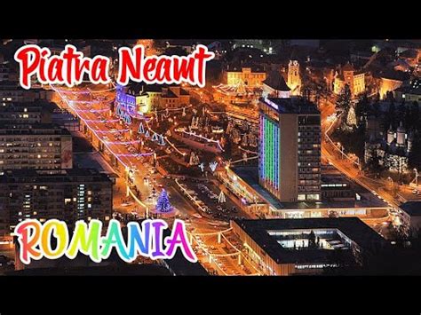 Noapte De Iarna Piatra Neamt Romania Winter Night Travel Video