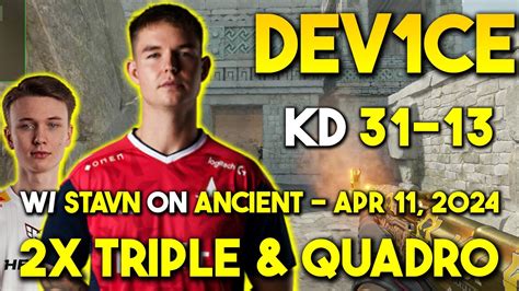 Dev Ce W Stavn On Ancient X Triple Quadro Kill Faceit