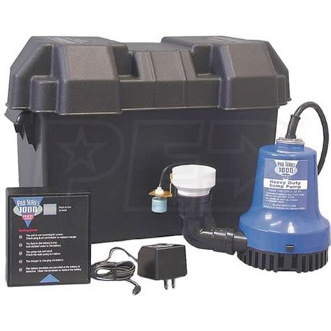 Phcc Pro Series Phcc 1000 Pro Series Battery Back Up Sump Pump 1000 Gph At 10